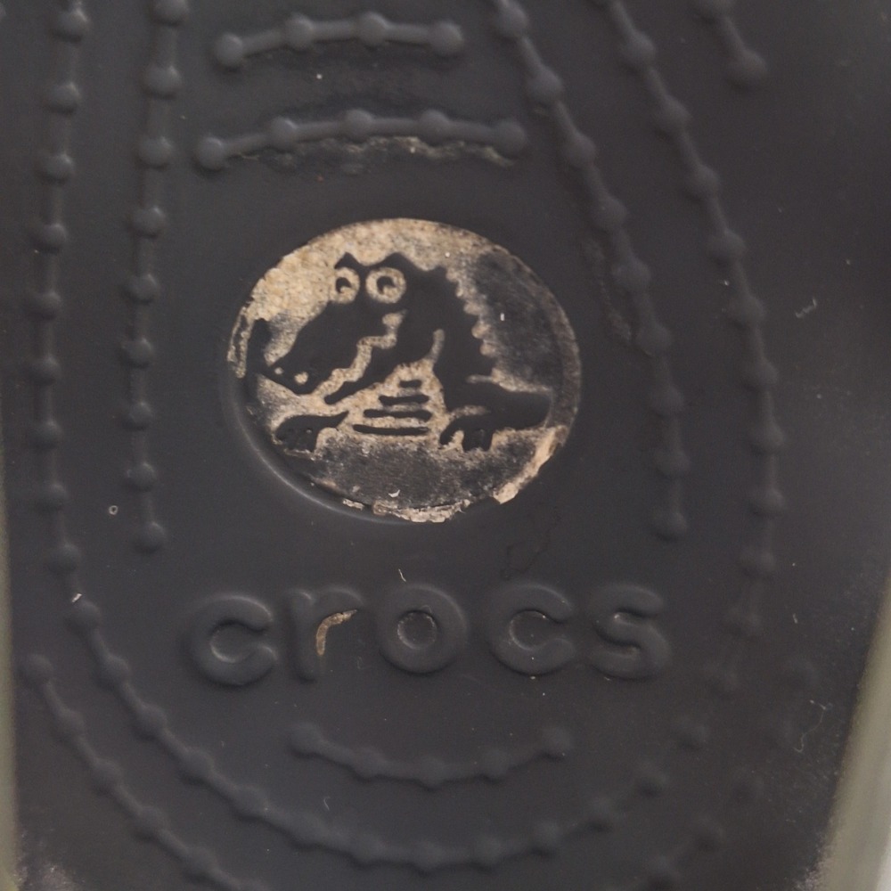 Y2K Whimsigoth Crocs Olive Green Size 9 Adrina Flat II Jelly Ballet Shoes Women - Picture 4 of 10